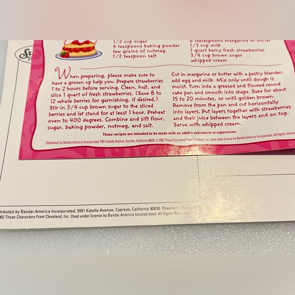 Vintage Strawberry Shortcake accessories- cat/cake/compact mirror/ornament/bear - Picture 2 of 10